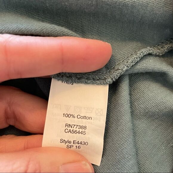 MADEWELL XS Back Zip Swing Tee Blue Shirt Top - Picture 4 of 4